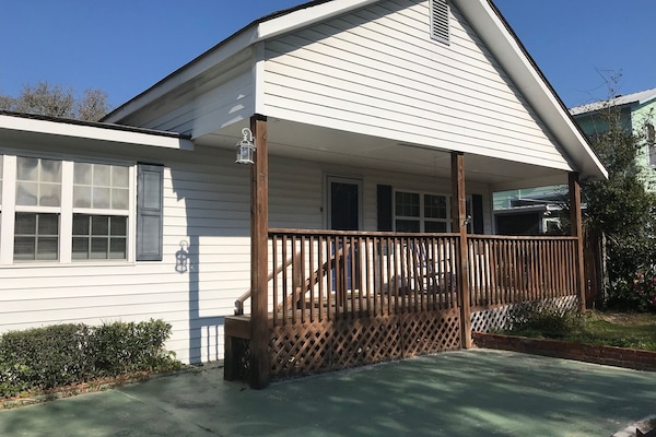 This large driveway allows for multiple cars to park in front of the home