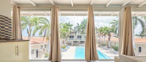 Chambre Familiale Double ou avec lits jumeaux, 2 grands lits, non-fumeur | Vue de la chambre