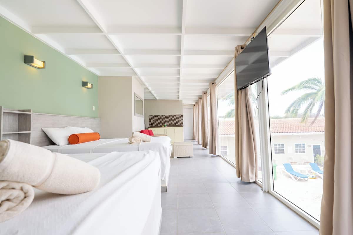 Family Double or Twin Room, 2 Queen Beds, Non Smoking | Premium bedding, down comforters, in-room safe, desk