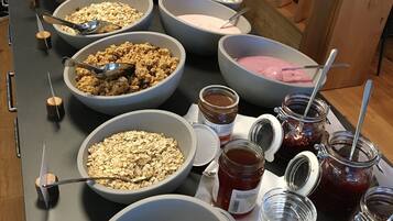 Daily buffet breakfast (EUR 15 per person)