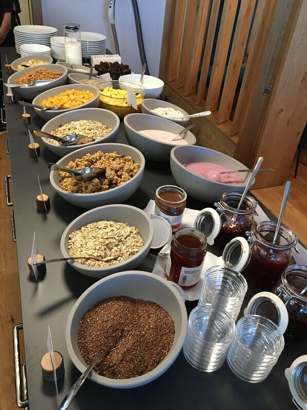 Daily buffet breakfast (EUR 15 per person)