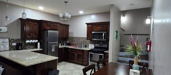 Modern, spacious King and Queen Suite. Sleeps up to 10