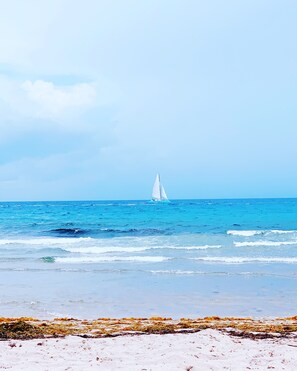Sun-loungers, beach towels