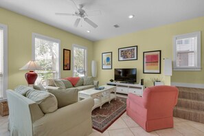 Smart TV, DVD player, stereo