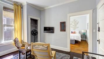 1 makuuhuone, työpöytä, silitysrauta/-lauta, ilmainen Wi-Fi