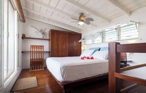 1 bedroom, iron/ironing board, travel crib, WiFi