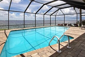 Una piscina riscaldata