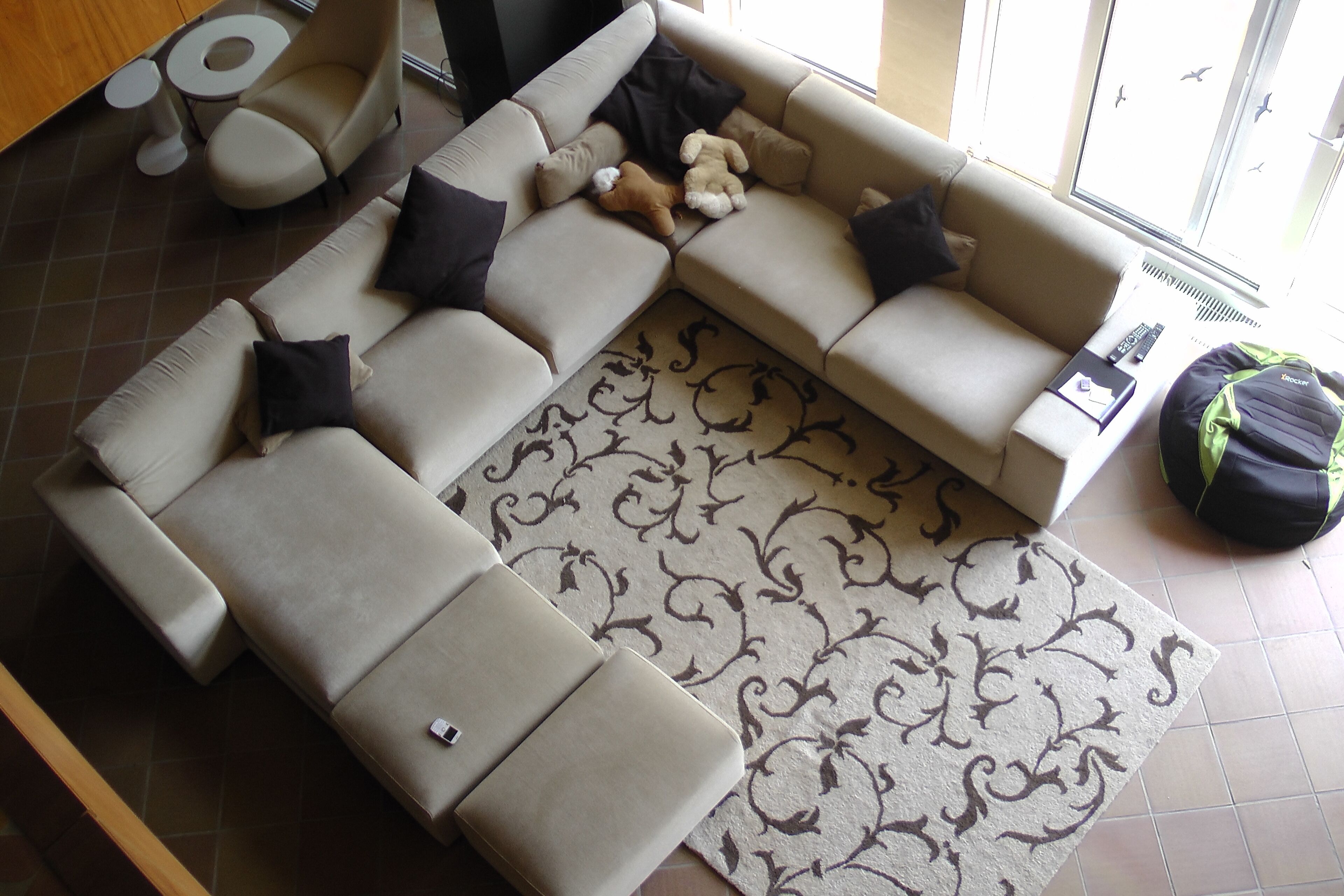 Smart TV, fireplace, DVD player, foosball