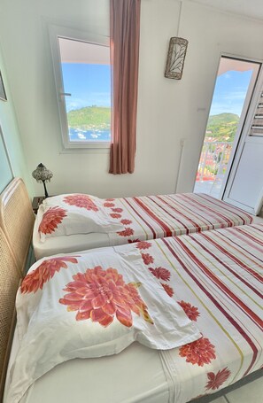 2 chambres, lit parapluie, Wi-Fi, draps fournis