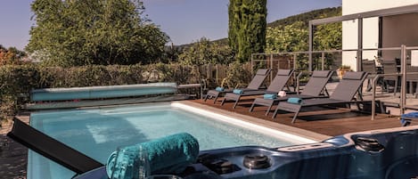 A heated pool
