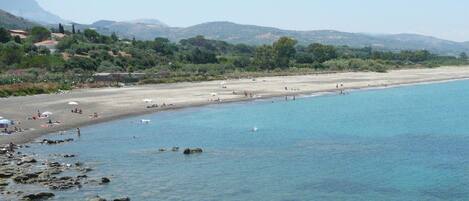 Plage à proximité, chaises longues