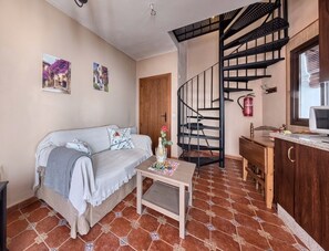 Télévision, cheminée, lecteur de DVD