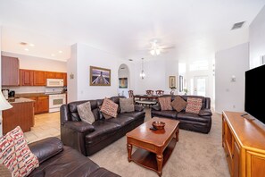 Smart TV, video games, DVD player, books