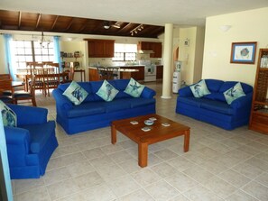 TV, DVD player, livros, videoteca