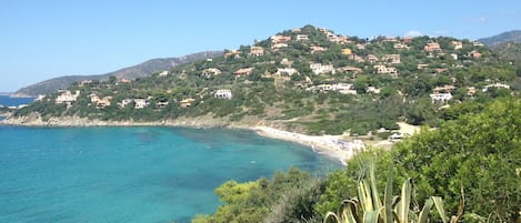 Vlak bij het strand