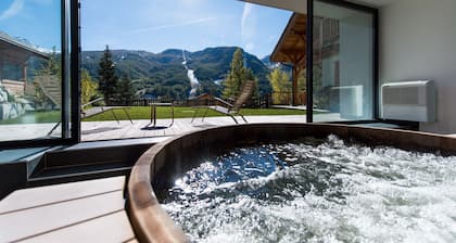 Serre-Chevalier: 5-star luxury chalet, Spa area, panoramic view