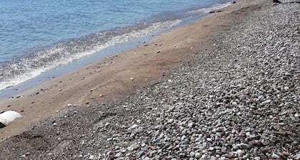 A stone made 3bedroom house 30m from the sea , villa
