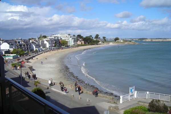 Vue plage de l'appartement