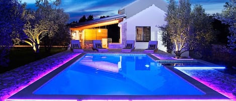 A heated pool
