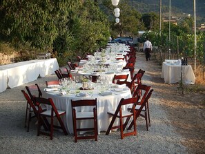 Espace banquet en plein air