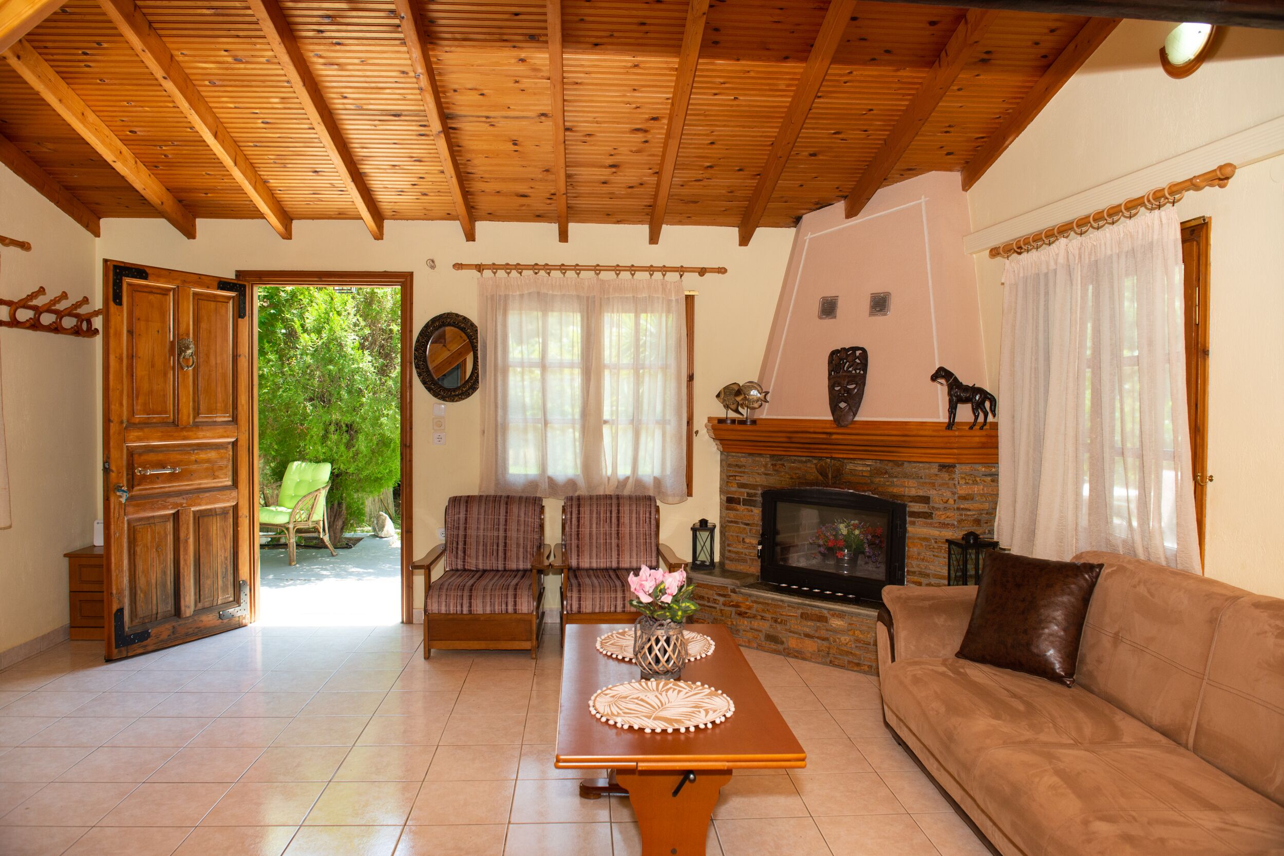 Detached beach house with large garden