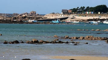 Vlak bij het strand
