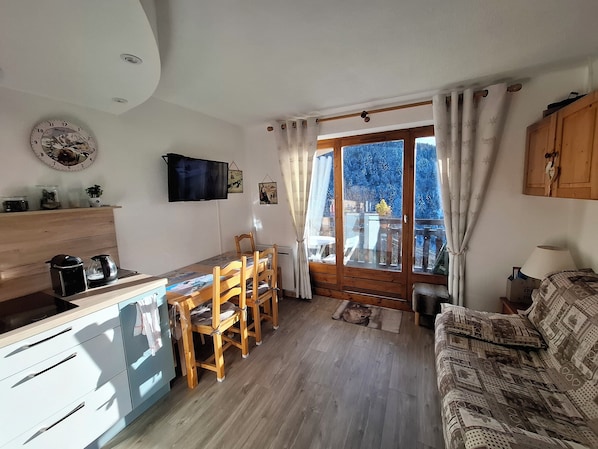 Flat-screen TV, books - Rental in Notre Dame de Bellecombe, Espace Diamant, 500m from the ski lifts. (notre dame de bellecombe)