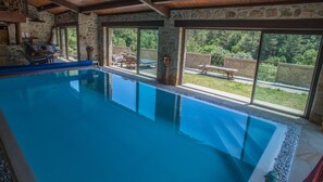 Indoor pool, a heated pool