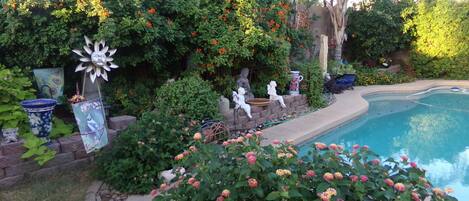 A heated pool