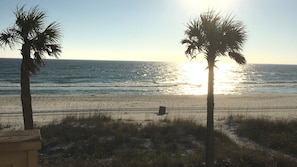 view from your deck -   SPECIAL! SIT IN LIVING ROOM! GAZE AT OCEAN JUST STEPS AWAY! (Panama City Beach)