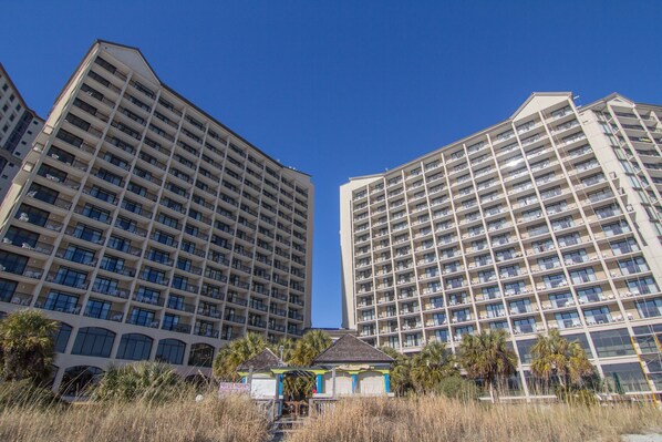 Exterior - Beautiful renovated oceanfront condo with amazing views and 5 heated pools (North Myrtle Beach)
