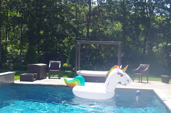 A heated pool