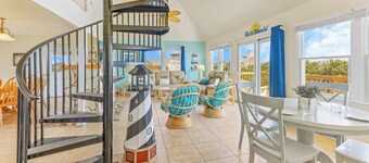 Hatteras fyrtårn udsigt! Oceanview Buxton-Pool, Hot Tub, Game Rm, Hund-Friendly
