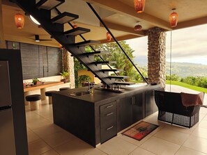 Terrace/patio - Amazing Private House & Pool - Whales Tail & Jungle Views (Uvita)