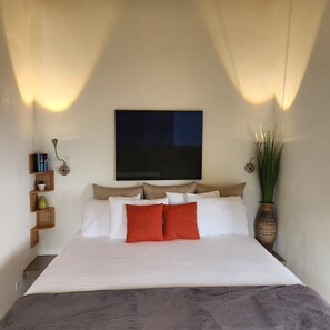 2 slaapkamers, een strijkplank/strijkijzer, gratis wifi, beddengoed