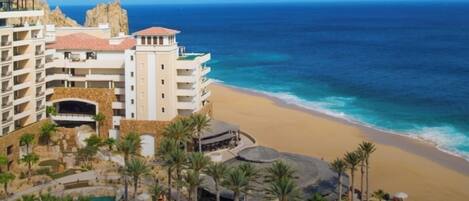 Sun loungers, beach towels