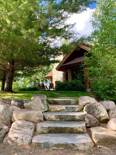 Gorgeous Log Cabin on Woman Lake with Beautiful Views