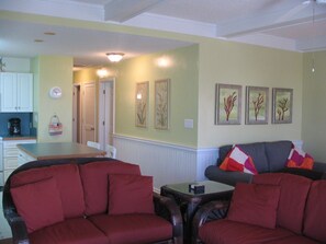 TV, DVD player, books - Pier Pointe 7A3 - Oceanside, Soundside, and Poolside in Emerald Isle, ~NC~ (Emerald Isle)