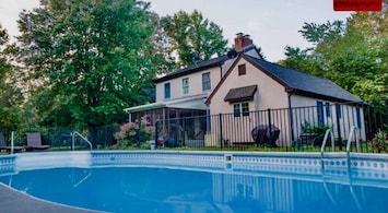 Totally private pool. Such a treat !o Open Memorial Day to Labor day