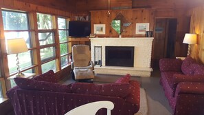 Smart TV, lareira, serviços de streaming