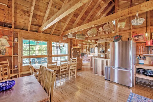 Sunset House: Rustic Maine Cottage Perched High Above Fishing Village with Harbor Views