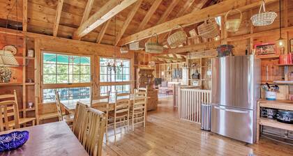 Sunset House: Rustic Maine Cottage Perched High Above Fishing Village with Harbor Views