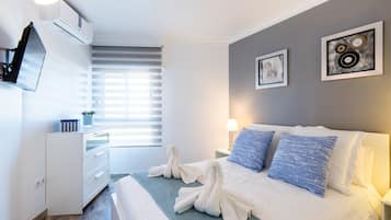 1 Schlafzimmer, BĂŒgeleisen/BĂŒgelbrett, kostenloses WLAN, BettwĂ€sche