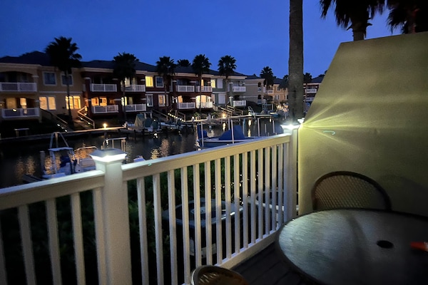 back deck in the evenings