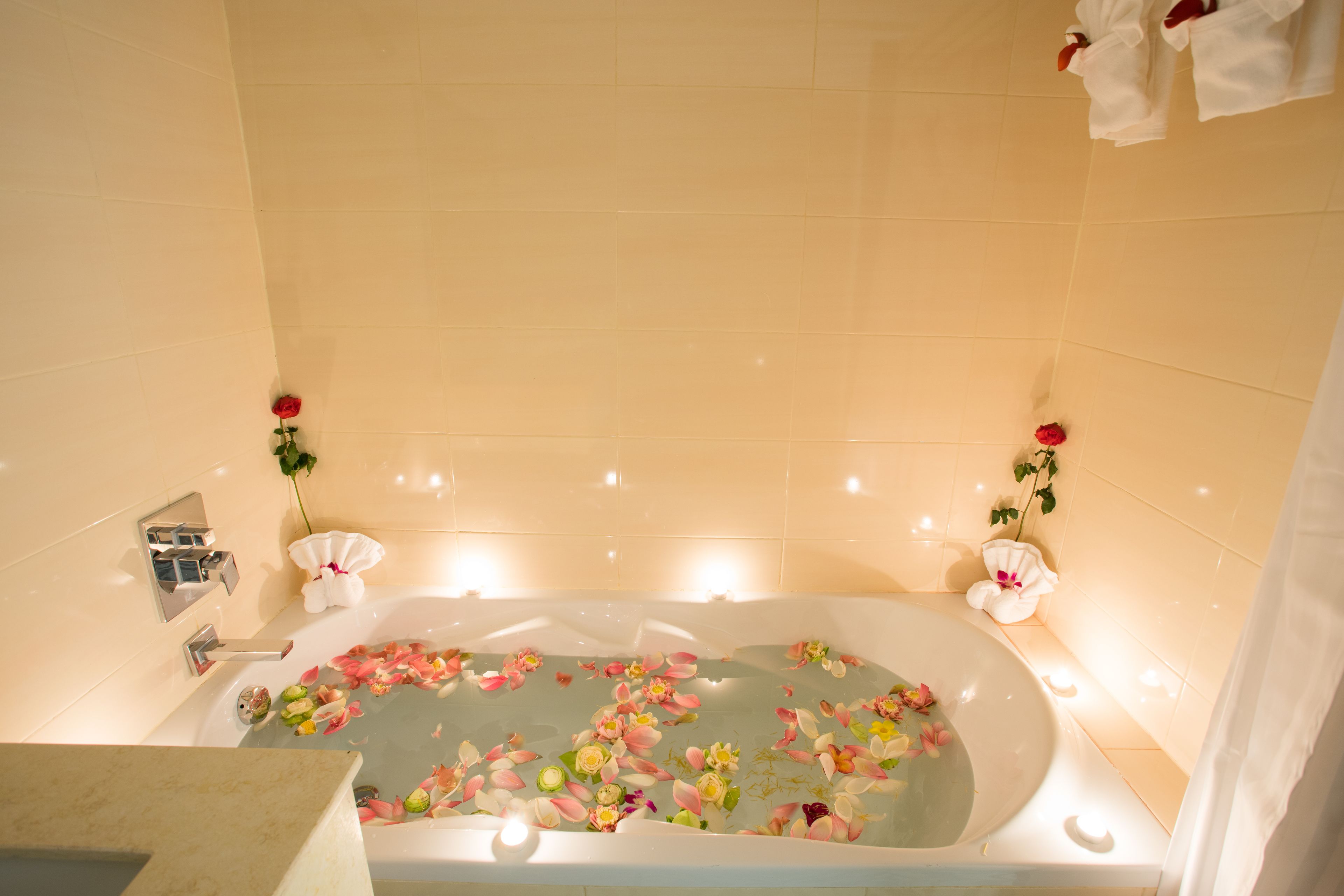 free toiletries, hair dryer, bathrobes, slippers