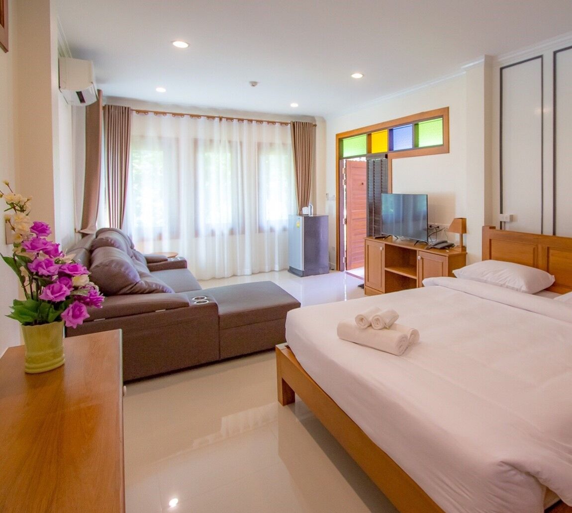 Deluxe Double Room | เตารีด/โต๊ะรีดผ้า, เตียงเสริม/เปล, Wi-Fi ฟรี, ทางสำหรับรถเข็น