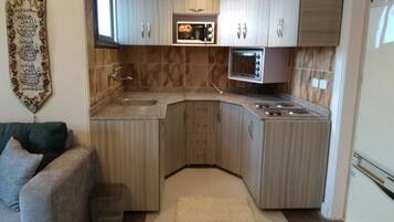 Apartment, 3 Bedrooms | Private kitchenette | Full-sized fridge, oven, stovetop, electric kettle