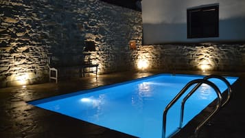 Indoor pool, a heated pool