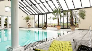 Piscine couverte, piscine chauffée