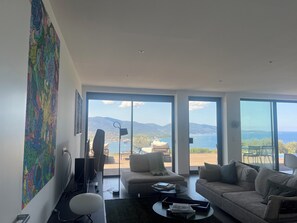 TV, stereo - Villa Lourada architect house, swimming pool, spa 1.5 km from beautiful beaches  (Olmeto)